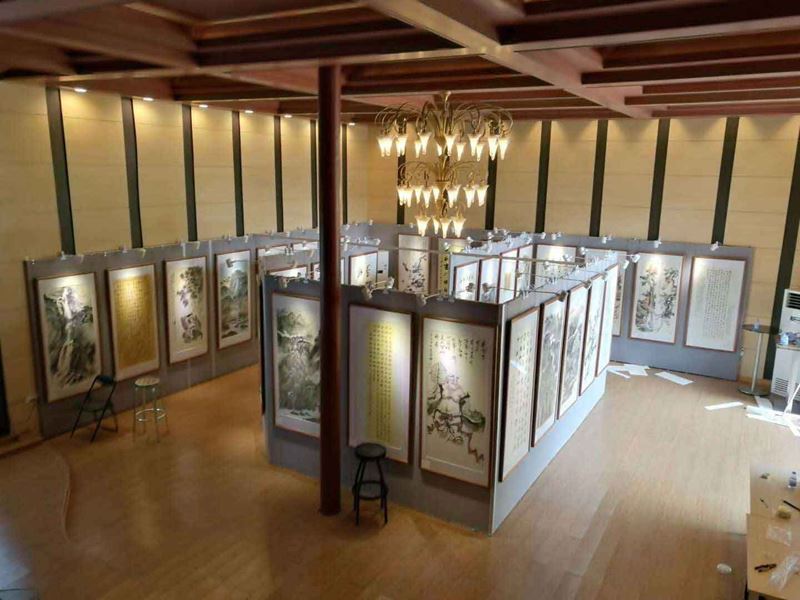 画展板墙2